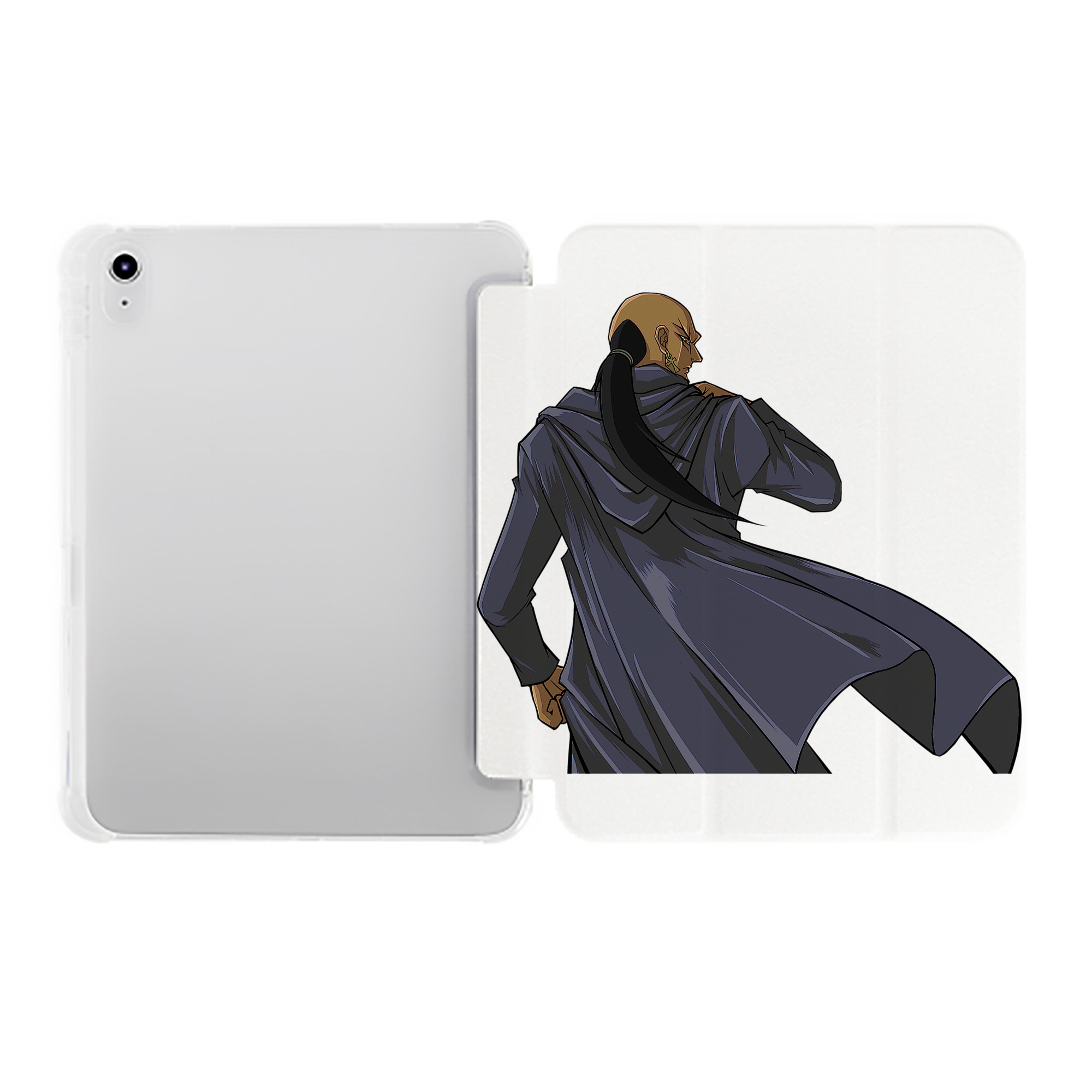 （画像用） 遊☆戯☆王 Yu-Gi-Oh! IPad ケース ペン収納付き 三つ折りスタンド PUレザー×シリコン 対応機種9.5/10.5/10.9インチ